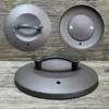 Colección de Tapas Negra y Marrón, Tapa Universal para Olla de Cerámica Negra de Arena Morada, Accesorios de Tapa para Cazuela Olla Eléctrica de Cocción Lenta Resistente a Altas Temperaturas