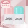 Juego de tenedores de fruta, tenedores de plástico desechables de dos puntas para uso doméstico, adecuados para comer pasteles, postres y frutas, tenedores pequeños para bocadillos