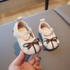 Sapatos de princesa para bebês meninas Sapatos de couro para bebês 2025 Primavera Novo estilo Sapatos únicos Sapatos infantis Sola macia Sapatos para crianças Sapatos para meninas