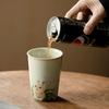 Beige Ruyao Moe Conejo Vaso de Coca-Cola Vaso Práctico Taza de Té Grande de Cerámica Taza Individual Juego de Té Kung Fu