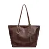 Bolsa Retrô de Alta Qualidade e Grande Capacidade Feminina 2024 Outono e Inverno Nova Chegada Classe Trabalho Combina com Tudo Moda Bolsa Tote de Ombro