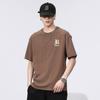Camiseta de manga corta de algodón fino de verano para hombre, top para niño 2024, nueva camiseta informal holgada y sencilla, venta al por mayor