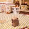 Lindo ventilador de escritorio pequeño de capibara transfronterizo, recargable por USB, portátil, regalo para niños, mini lámpara de mesa