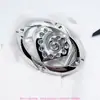 Hebilla de Ropa Personalizada con Espiral de Corazón Hebilla Plateada, Lujo Accesible Decoración de Cinturón de Animación, Hebilla de Vestido para Exposición Cos