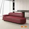 2026 Venta Caliente Estilo Crema Sofá Pequeño para Apartamento Recámara Chaise Longue Sofá Perezoso Respaldo Cuero Resistente a Arañazos de Gato Sofá de Belleza