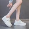 Tênis Casuais Brancos Versáteis com Tecnologia de Vibração Magnética, Novo Modelo Outono e Inverno 2026, Sola Grossa, Leve, Forrado com Lã, Quente, Sapatos para Caminhada
