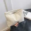 Bolsa de Cosméticos Nueva de Pana 2025 para Mujer Estilo Ins Popular Gran Capacidad para Labial Cambio Monedas Teléfono Celular Bolso de Mano