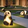 Lâmpada de panda para exterior lâmpada à prova d'água lâmpada de jardim lâmpada de paisagem Decoração de parque lâmpada de jardim de resina imitação lâmpada de gramado de animal imitação