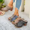 Nuevas Sandalias de Cuña Hueca de Talla Grande de Comercio Exterior para Mujer, Estilo Europeo y Americano, Punta Abierta, Suela Gruesa, Sandalias Ligeras de Playa para Uso en Exteriores