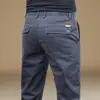 Pantalones casuales de alta gama para hombre nuevos de Hong Kong, para primavera y otoño, holgados, de pierna recta, de negocios, antiarrugas, tipo traje