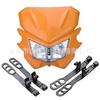 Motocicleta todoterreno KLX modificada nueva faro cara de fantasma Cara de fantasma capuchón foco H4 luz cara de fantasma naranja