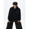 Sudadera con Capucha Bordada de Estrella Lavada a la Arena de Peso Pesado de Fábrica para Hombre 2026 Nueva de Ajuste Holgado Marca de Tendencia Estilo Americano Sudadera con Capucha