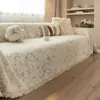 Fábrica de Origem Tecido para Capa de Sofá de Pelúcia Chenille Estilo Creme Cobertura Completa Toalha de Sofá Antiderrapante Outono e Inverno Almofada de Sofá