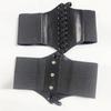 Correas Moldeadoras de Cuerpo Estilo Palacio para Mujer Negras, Faja Ancha, Aspecto Adelgazante, Faja Súper Ajustada Suelta, Cinturón Ajustado Suelto Estilo Europeo y Americano