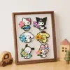 Moldura de Foto Pixel Art Moderna Simples Quadrada Transparente Frente e Verso Caixa de Armazenamento Pixel Art Moldura Vazia Exibição de Mesa