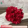 Simulação de Buquê de 5 Cabeças de Hortênsia Flores Artificiais Hortênsia Artificial Atacado Produtos Acabados para Decoração de Casamento e Paisagismo