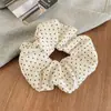 Scrunchie de Pelúcia Estilo Ins Francês de Alta Qualidade para Mulheres, Elástico de Cabelo Elegante de Verão, Acessório de Cabelo Elástico para Coque