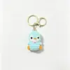 Llavero de pingüino pequeño tejido a crochet terminado, colgante pequeño de lana tejido a mano, lindo regalo de animal de color caramelo