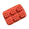 Molde de silicone redondo para waffle, tigela para bolo, pudim, desenho animado, mousse, gelatina de leite, resistente a altas temperaturas, boneco de gesso, base branca