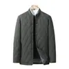 Chaqueta de Negocios Gruesa de Algodón con Cuello Alto para Hombre, Abrigo de Algodón para Hombre, Ropa Exterior, Chaqueta Casual de Alta Calidad, Chaqueta Acolchada de Algodón para Hombre