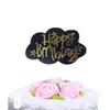 Decoração de Bolo Nuvens Feliz Aniversário Plug-in Conjunto de Cartões para Bolo de Aniversário