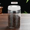 Tarro de vidrio para almacenar granos de café en polvo, sellado al vacío, a prueba de humedad, transparente, para té