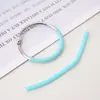 Chaveiro de Cor Sólida/Estilo Laser em TPU com Corda Enrolada Anti-Perda Anel de Bolsa DIY Material Pingente Fivela Anti-Perda Anel de Enrolar