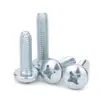 Tornillo autorroscante de bloqueo GB6560 cabeza de cruz diente de triángulo autoblocante galvanizado duro M2.5M3M3.5M4M5M6