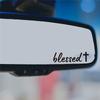 Pegatina de Coche Impermeable Bendecida para el Comercio Exterior, Buen Deseo, Personalidad Sencilla, Pegatina Decorativa para Espejo Retrovisor