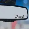 Adesivo de Vinil Impermeável Personalizado Casual Blessed+ para Carro, Adesivo Decorativo para Retrovisor, Comércio Exterior, Votos de Felicidade