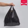 Saco de lixo grande preto saco plástico propriedade hotel casa cozinha espessado colete tipo saco de lixo portátil