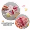 Faixa de Cabelo Colorida com Recorte para Crianças, Corda de Cabelo de Cavalo Alta para Meninas, Elástico de Borracha de Alta Elasticidade e Durabilidade, Acessórios de Cabelo