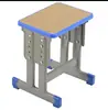 Banqueta de Altura Ajustável para Estudantes, Mesa e Cadeira de Treinamento, Banqueta Quadrada de Coluna Única e Coluna Dupla para Crianças, Cadeira com Encosto