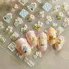 Redanco5D Estampado Ins Popular Dibujos Animados Pegatinas para Uñas Corona de Margaritas Pegatinas para Uñas Tridimensionales Accesorios He1822