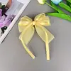 Pinza para el Cabello con Lazo Estilo Coreano Nuevo para Niños, Elegante Pasador Dulce de Cinta, Pinza para la Parte Trasera de la Cabeza, Accesorio para el Cabello de Celebridad de Internet Princesa