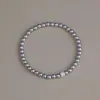 Pulseira Retro Shijia Pérola Simples Temperamento Zircônia Feminina Design de Nicho de Alta Qualidade Pulseira de Luxo Leve Atacado