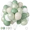 Conjunto transfronteiriço de 0 peças de balões metálicos de látex com lantejoulas flutuando no ar com hélio para decoração de aniversário e eventos de festa