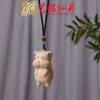 Colar com Pingente de Gato Fofo em Madeira de Faia Feminino Novo Corrente para Clavícula Longa Estilo Étnico Retro Colar de Pescoço Acessórios Halter
