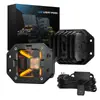DXZ [Preço Excluindo Imposto] Luz de Trabalho LED Quadrada Guerreiro Preto de 3 polegadas Luz Auxiliar de Modificação Off-Road Dupla Cor Branco/Amarelo