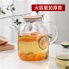 Tetera de vidrio de gran capacidad, resistente a altas temperaturas, para el hogar, sala de estar, tetera de vidrio fría, tetera de flores, alto valor de color