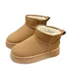Invierno 2025 Nuevo Comercio Exterior Talla Grande Sin Cordones Forrados de Felpa Engrosados Calientes Botas de Nieve Casuales Versátiles Zapatos de Algodón para Mujer