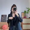 Blazer corto de otoño para personas petite, elegante y versátil, adelgazante, blazer pequeño estilo coreano, moderno y casual