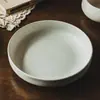 Tazón Retro Mate Tazón Grande Estilo Japonés Tazón de Cerámica Venta al por Mayor Tazón para Verduras del Hogar Tazón para Sopa Restaurante Tazón Salah Juego de Vajilla