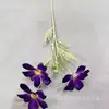 Flores Artificiales 3D, Girasoles de Terciopelo de 3 Cabezas, Fotografía de Hogar, Accesorios para Fotografía de Bodas, Flores Decorativas