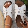 Comercio Exterior 2024 Nuevas Zapatillas Roma Sandalias de Plataforma de Cuña para Mujer con Decoración de Lazo Zapatos Ligeros Zapatos de Talla Grande