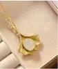 Collar de Hoja de Ginkgo para Mujer Cadena Clavicular Pequeña Fresca Simple Plata de Ley Chapado en Oro Jade Diseño de Nicho Regalo de Cumpleaños