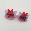 Óculos de sol infantis em formato de coelho óculos de sol com laço óculos de sol infantis para meninos e meninas óculos de sol fofos óculos de sol da moda