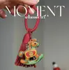Llavero de Madera Arcoíris para Atraer Dinero Colgante de Bolsa Colgante de Caballo Mecedora Tejido a Mano Decoración para Bolso de Pareja