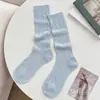 Moda Feminina para a Temporada de Primavera e Outono de 2026 Meias Femininas de Algodão Absorventes de Suor Meias para Panturrilha Cor Sólida Simples Versátil Novo Estilo Japonês