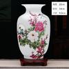 Adornos de Jarrón de Cerámica Jingdezhen Decoraciones para el Hogar Arreglo de Flores Secas Estilo Chino Nuevo Sala de Estar Mueble de TV Artesanía Liquidación